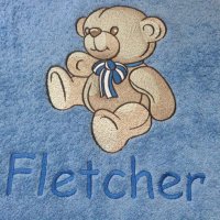 Bear with Bow - Blue
