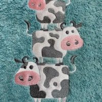 cows on baby towel